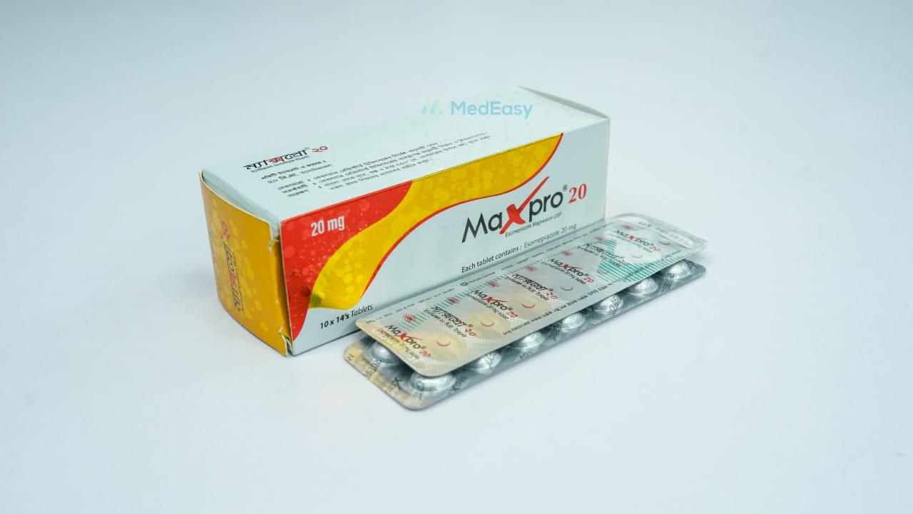 Maxpro 20mg | ম্যাক্সপ্রো ২০ মি.গ্রা (Esomeprazole)